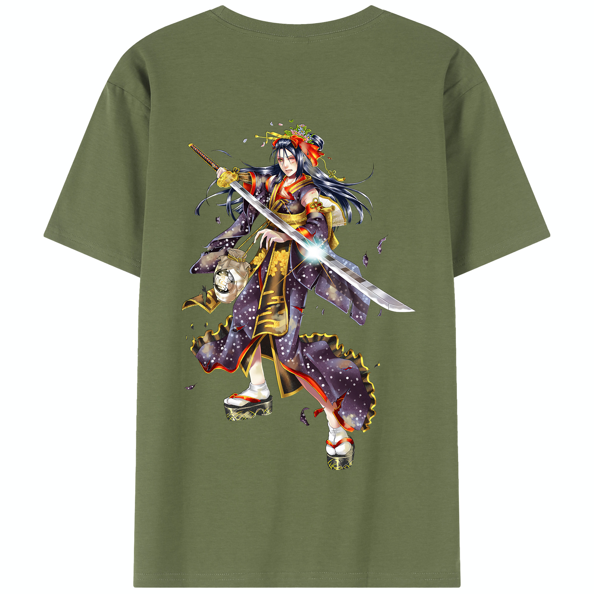 （画像用） 刀剣乱舞 Touken Ranbu 綿100％半袖Tシャツ（背面プリント）